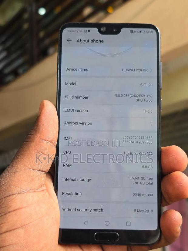 Huawei P20 Pro 128 GB Black photo 3