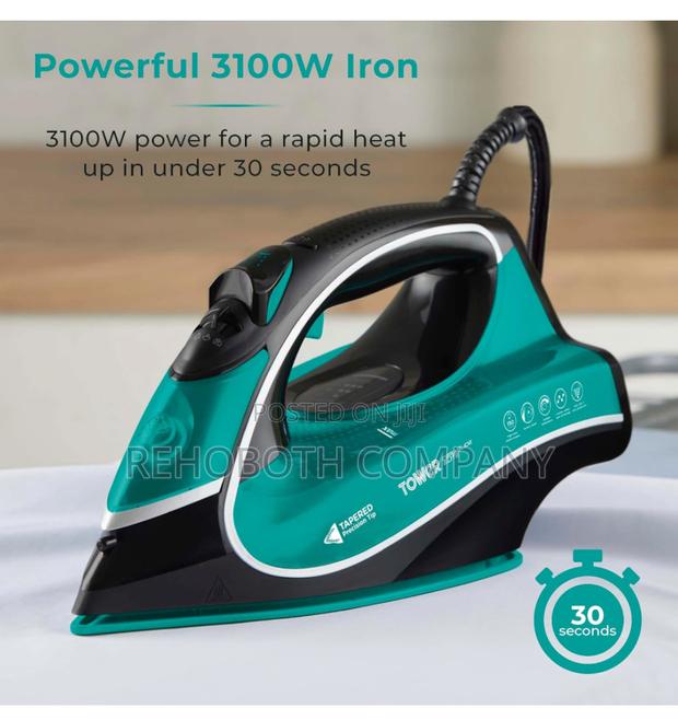 Tower T22026tl Ceraglide One Temperature Steam Iron With Ceramic