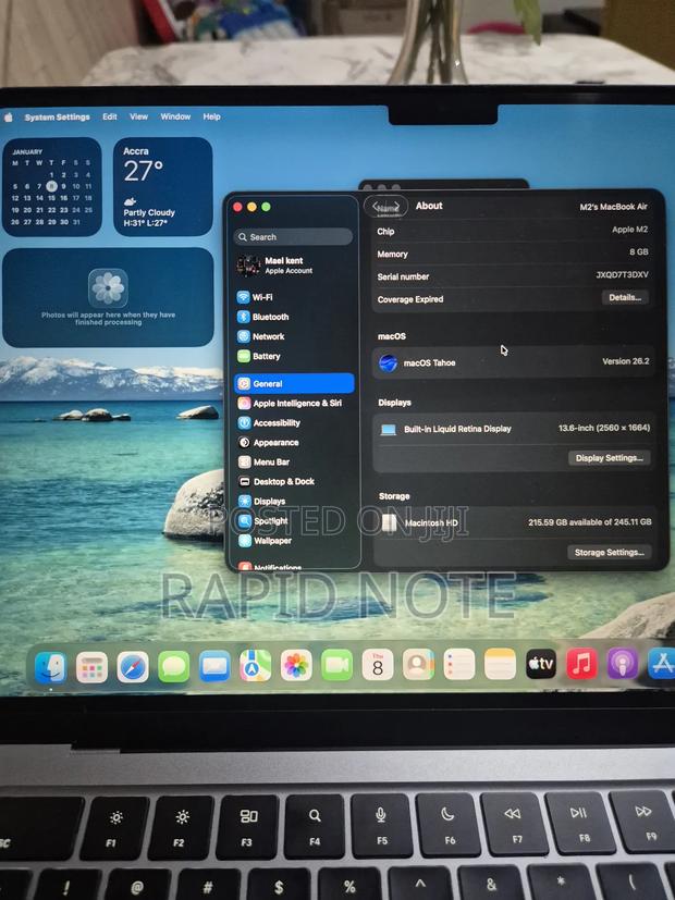 Laptop Apple MacBook Air 2022 M2 8GB Apple M2 SSD 256GB photo 4