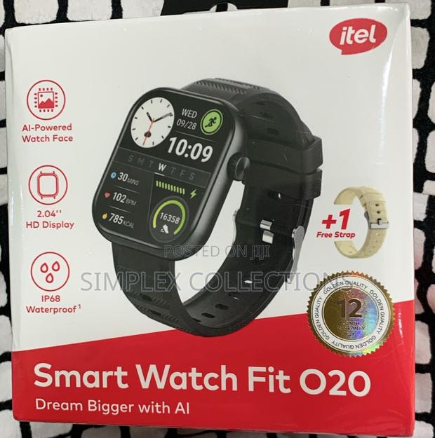 Itel Smartwatch Fit 020 2.04" Hd Display Ip68 Ai-Powered