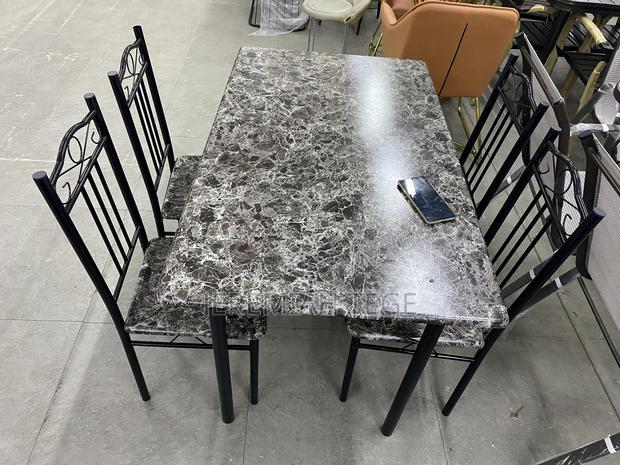 Quality Ash/Grey Glossy Finishing Dining Set A008 photo 2