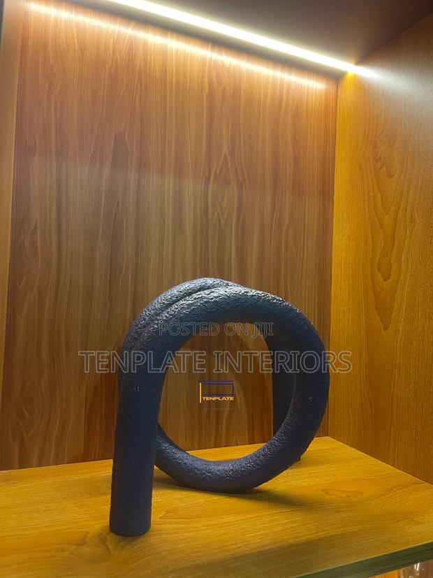 Irregular Knot Line Sculpture Blue photo 3