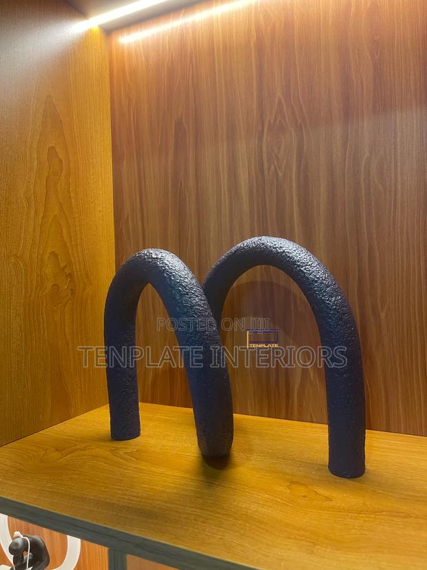 Irregular Knot Line Sculpture Blue photo 2
