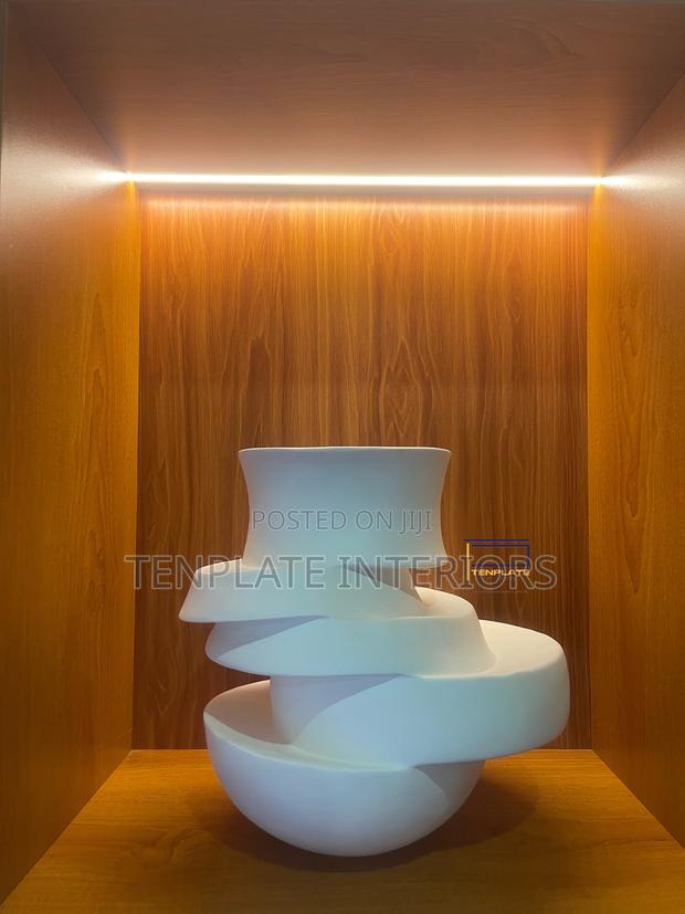 Abstract Irregular Vase White