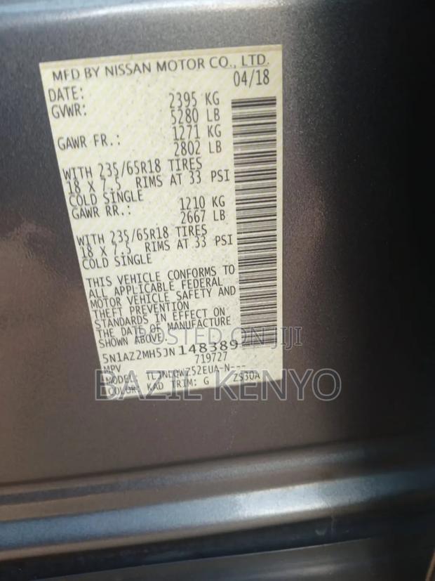 Nissan Murano SV AWD 2018 Gray