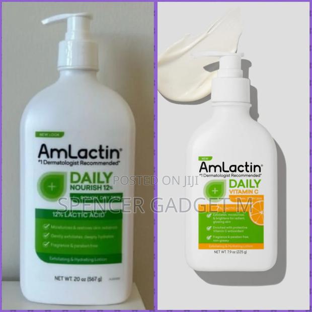 Amlactin Daily Vit C Lt With 7% Lactic Aha/Nourish Lt 12% Lactic Acid