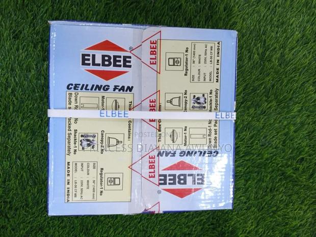Elbee Long Blade Ceiling Fan - 900mm (White) photo 2