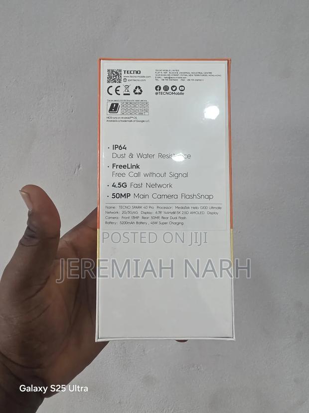 New Tecno Spark 40 Pro 128 GB Black photo 2