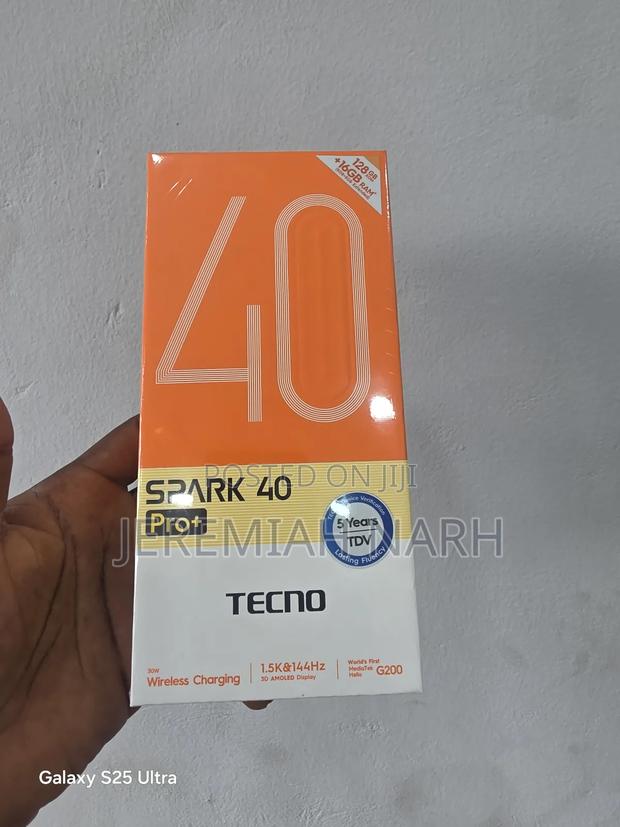 New Tecno Spark 40 Pro+ 256 GB Black