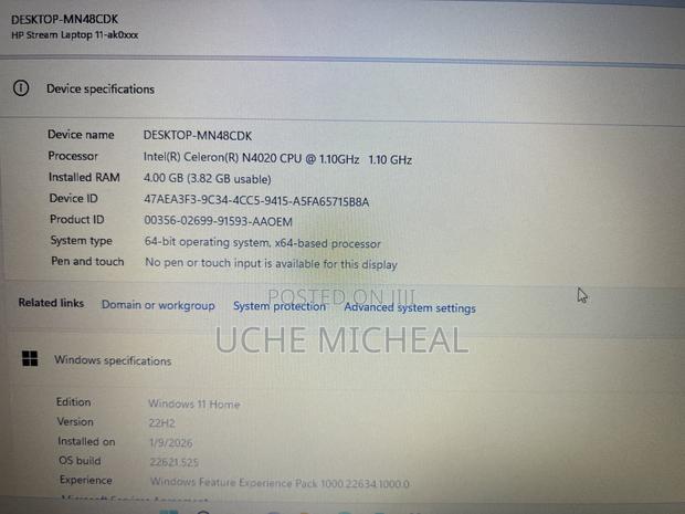 Laptop HP Stream 11 4GB Intel SSD 60GB photo 4