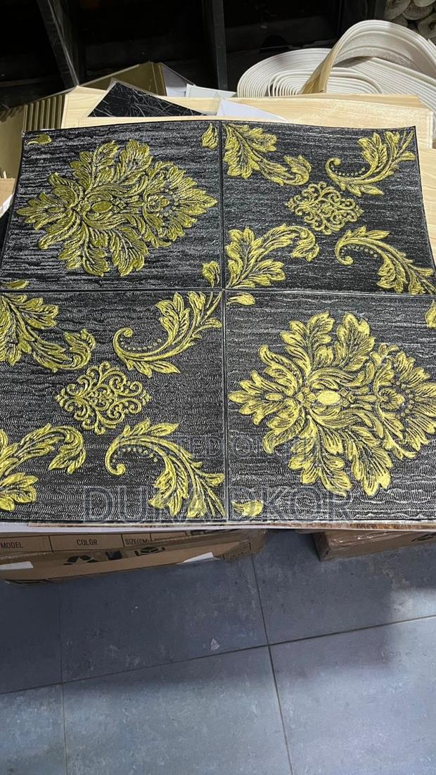 Gold Black Foamy Sticker