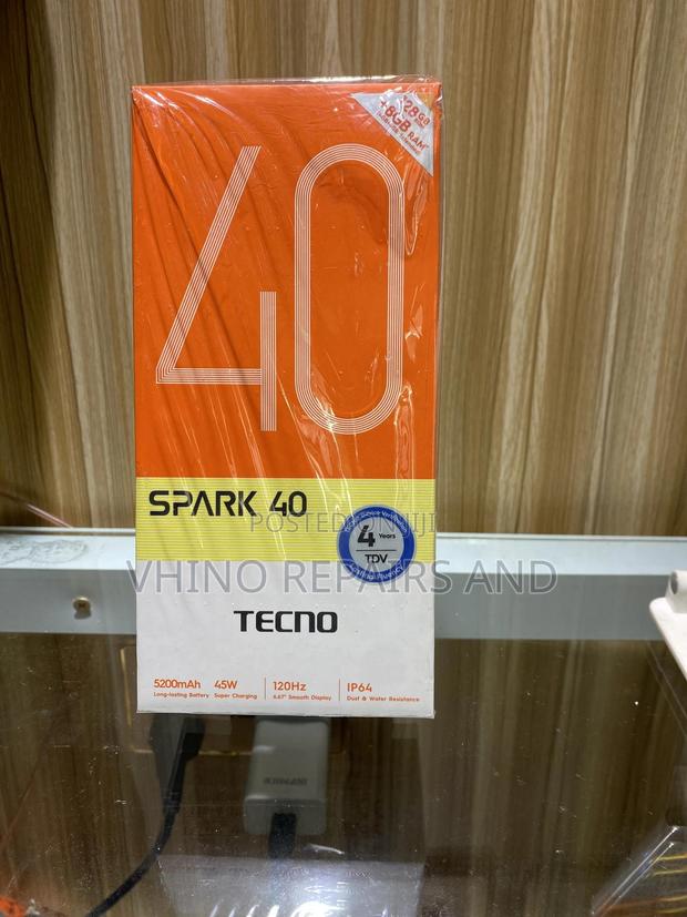 New Tecno Spark 40 128 GB Black photo 5