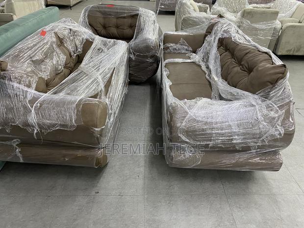 Modern Quality Brown Living Room Sofa Set