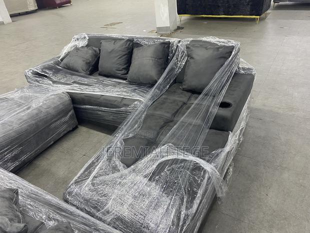 Quality Modern L-Shape Sofa With Cup photo 3