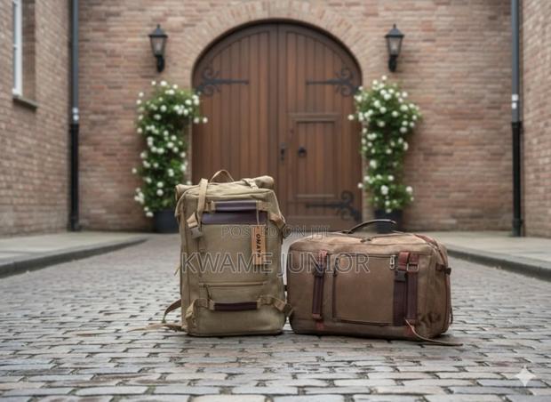 Omaya Khaki Multi Fashionable Mini Traveling Backpack and Side Handle