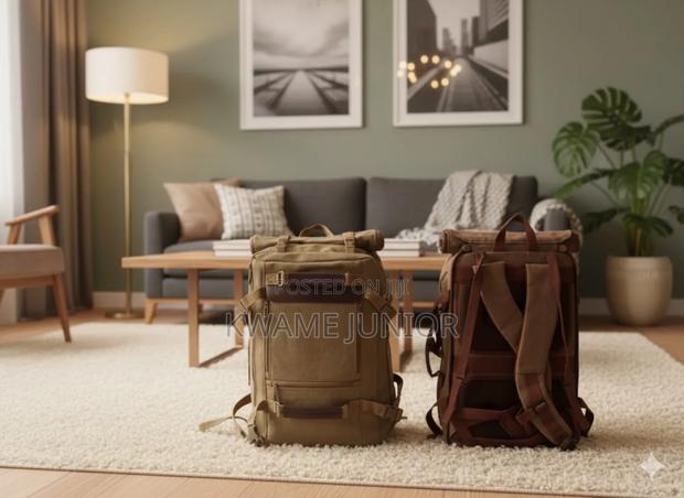 Omaya Khaki Multi Fashionable Mini Traveling Backpack and Side Handle photo 4