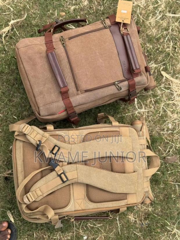Omaya Khaki Multi Fashionable Mini Traveling Backpack and Side Handle photo 6