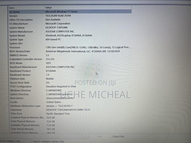 Laptop Asus VivoBook 15 X505BA 16GB Intel Core I5 SSD 512GB photo 5