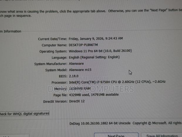 Laptop Alienware M15 R3 16GB Intel Core I7 SSD 512GB photo 9
