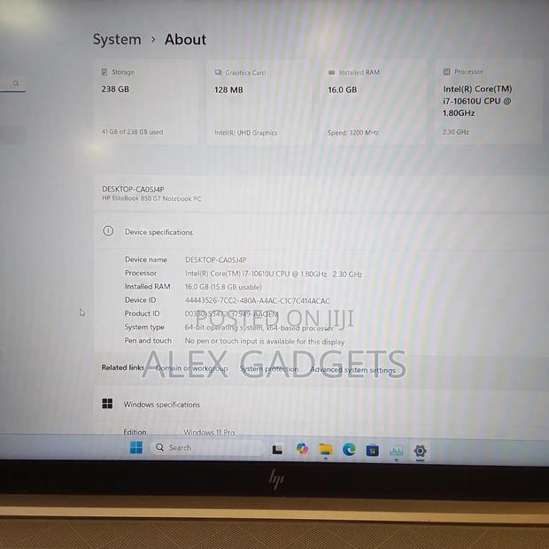 Laptop HP 16GB Intel Core I7 SSD 256GB photo 4