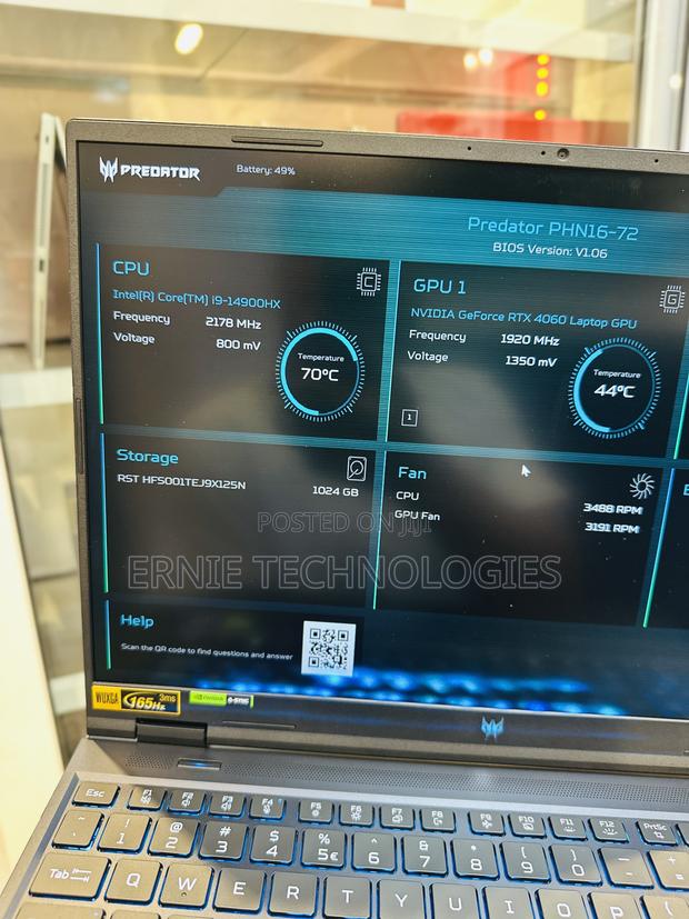 New Laptop Acer Predator Helios Neo 16 32GB Intel Core i9 SSD 1T photo 9