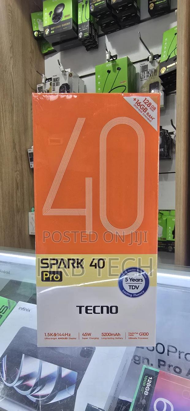 New Tecno Spark 40 128 GB Black