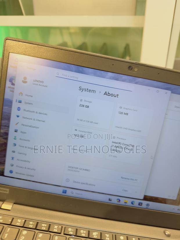 Laptop Lenovo ThinkPad X390 16GB Intel Core i7 SSD 256GB photo 10