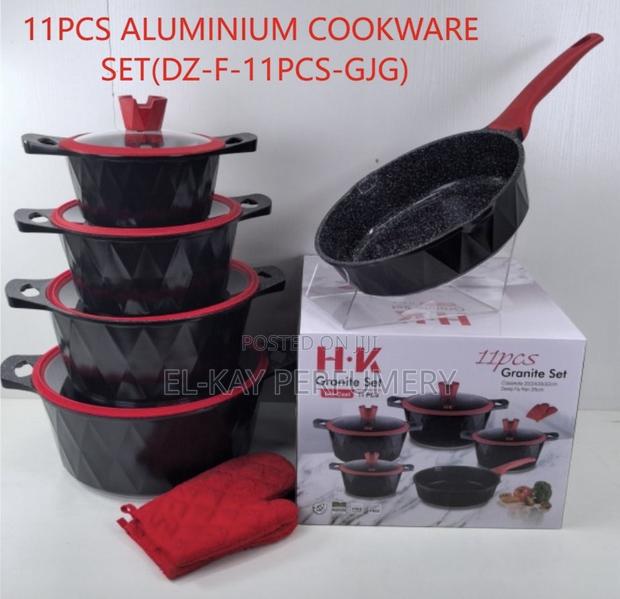 11pcs Aluminum Cookware Set