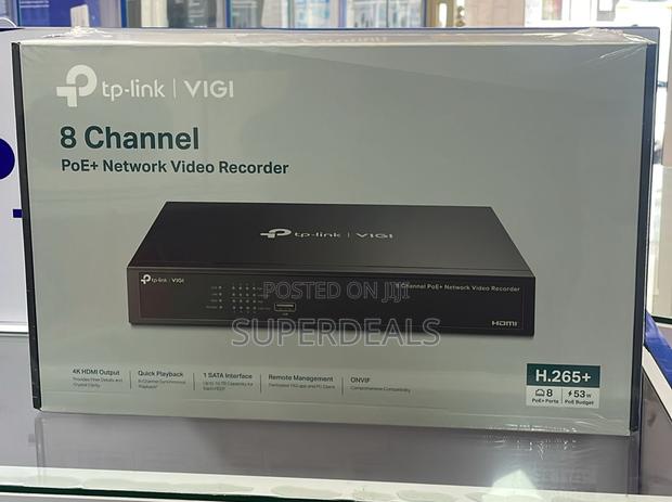 Tp-link Vigi 8 Channel Poe+ Network Video Recorder Nvr