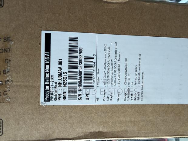 New Laptop Acer Predator Helios 16 16GB Intel Core Ultra 9 SSD 1T photo 2