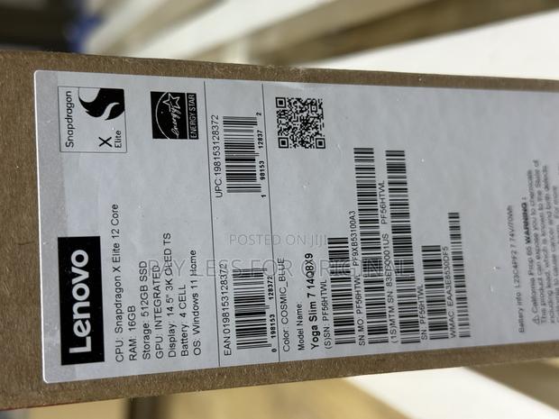 New Laptop Lenovo Yoga 7i 16GB Qualcomm Snapdragon X Elite SSD 512GB photo 2