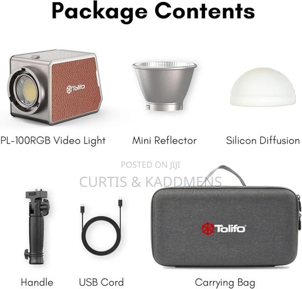 Tolifo Pl-100 Rgb Continuous Light With Rechargeable In-built Battery.