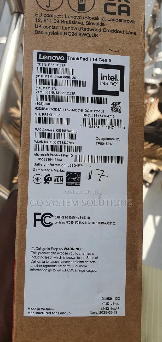 New Laptop Lenovo ThinkPad T14 32GB Intel Core i7 SSD 1T