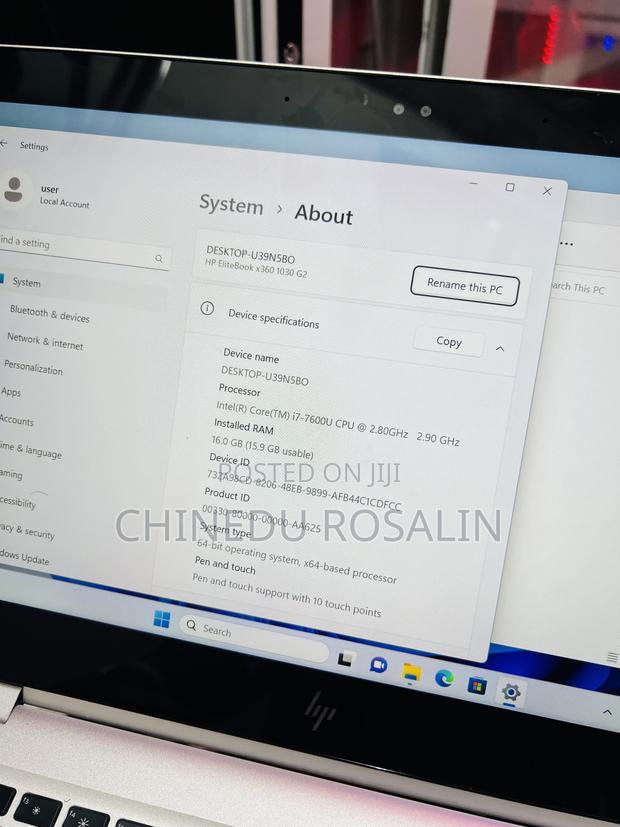 Laptop HP EliteBook X360 1030 G2 16GB Intel Core I7 SSD 512GB photo 9
