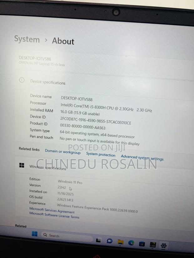 Laptop HP Omen 15 16GB Intel Core I5 SSD 1T photo 9