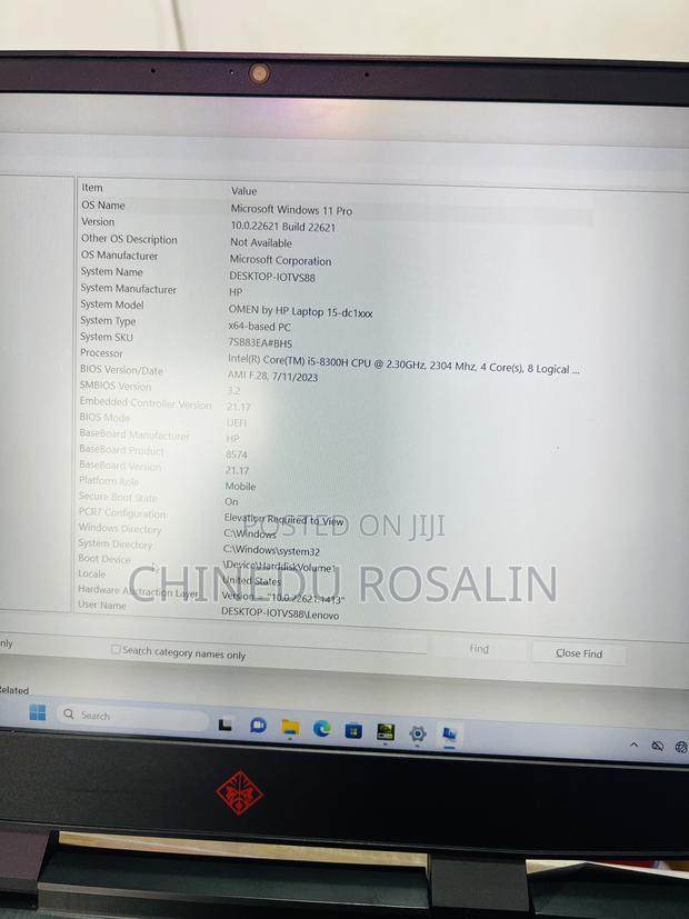 Laptop HP Omen 15 16GB Intel Core I5 SSD 1T photo 8