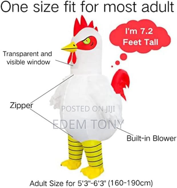 An Adult Inflatable Chicken Costume photo 7