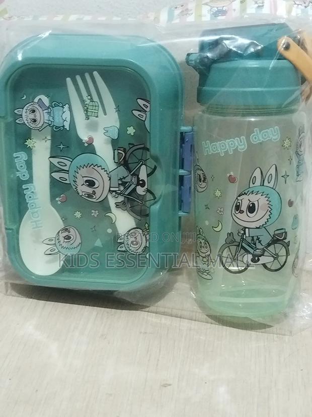 Labubu Lunch Bowl and Water Bottles Set for Kids photo 3