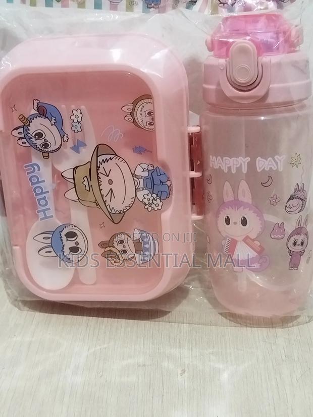 Labubu Lunch Bowl and Water Bottles Set for Kids