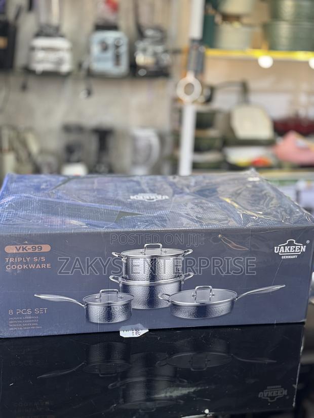 Uakeen Stainless Steel Cookware 8pcs photo 3