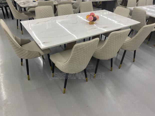 Eight Seater Classy Marble Dining Set