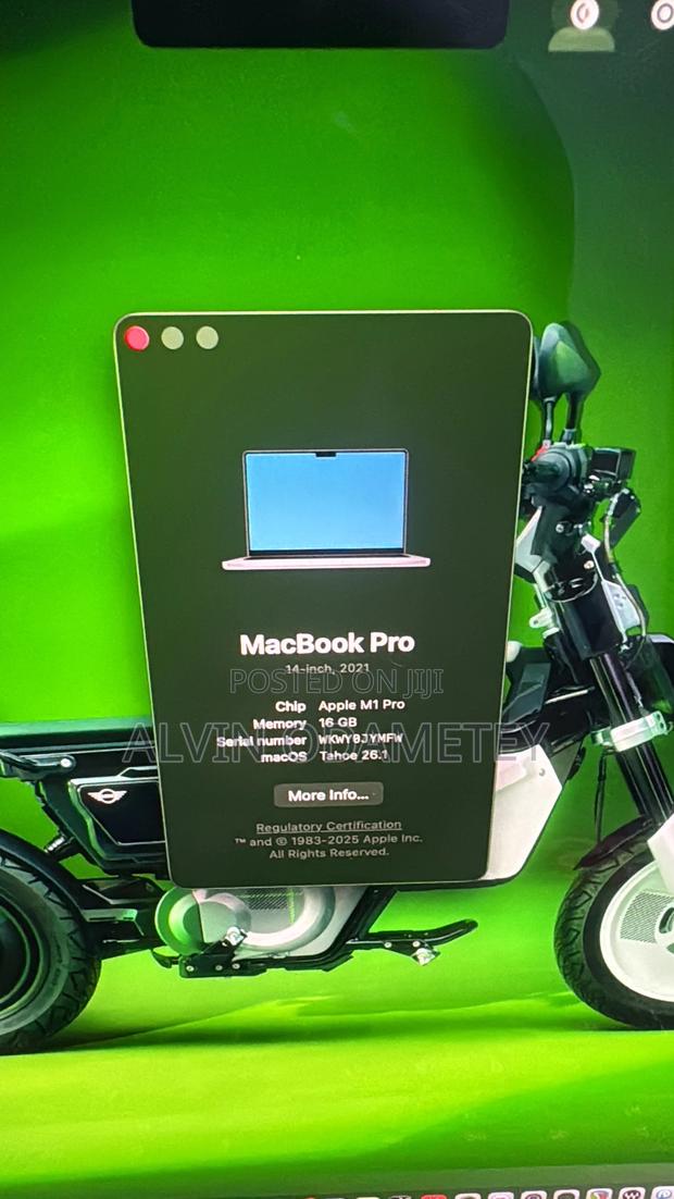 Laptop Apple MacBook Pro 16GB Apple M1 Pro SSD 512GB photo 2