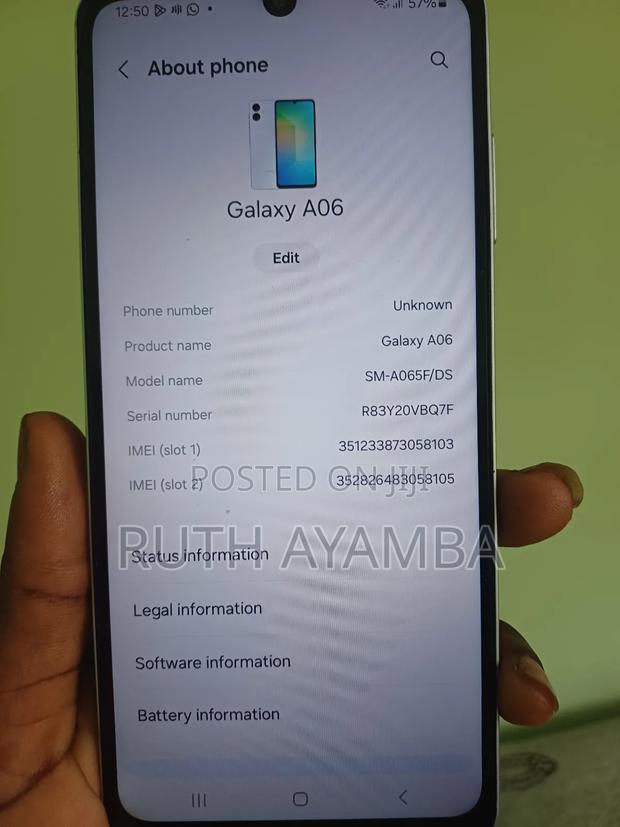 Samsung Galaxy A06 128 GB Silver