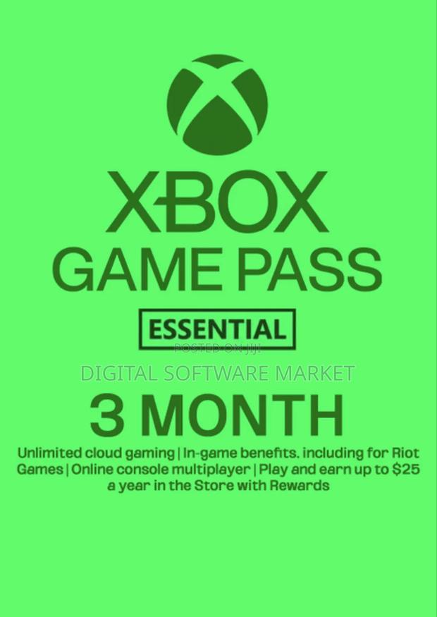 Xbox Game Pass Essential - 3 Month Membership (Ww) Key