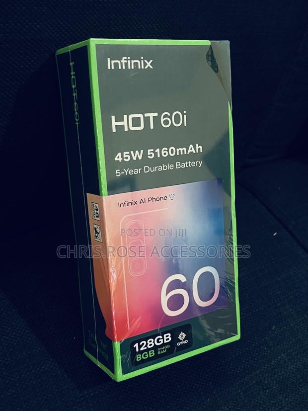 New Infinix Hot 60i 128 GB Black