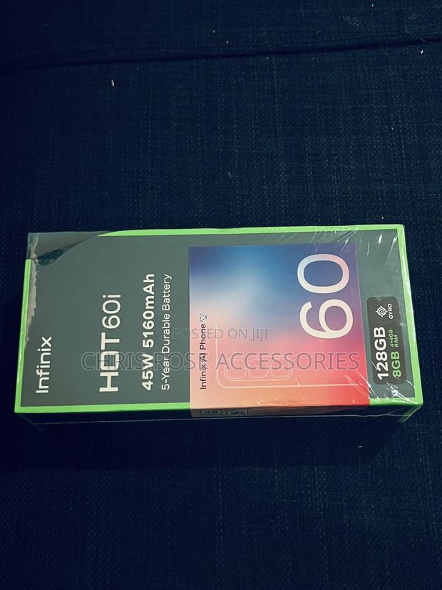 New Infinix Hot 60i 128 GB Black photo 2