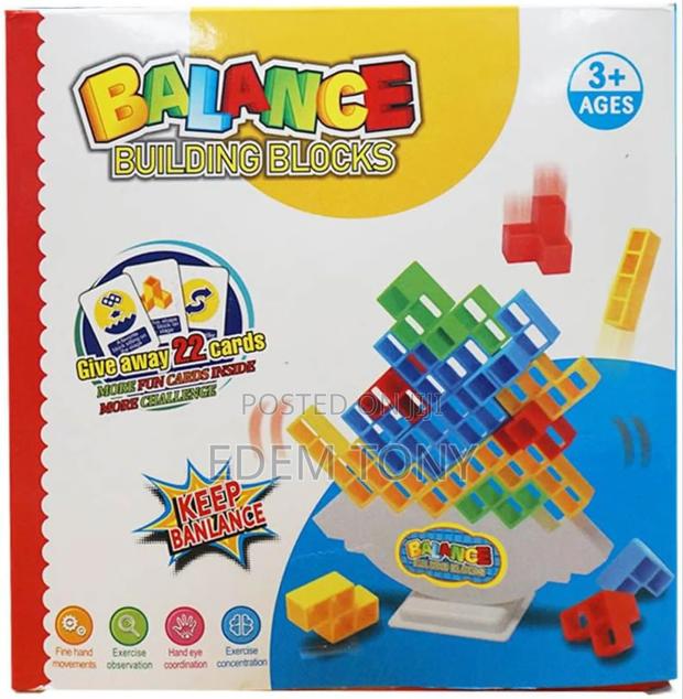 48 PCS Balance Building- Tetra Tower Stacking Blocks Game photo 2