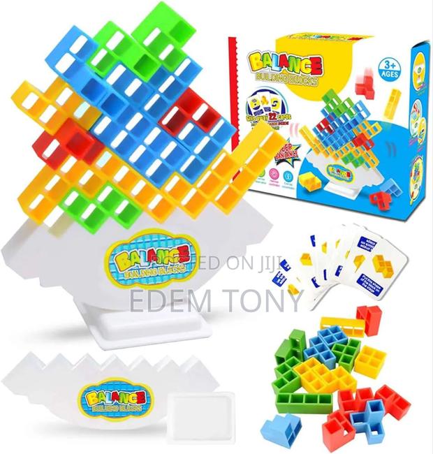 48 PCS Balance Building- Tetra Tower Stacking Blocks Game photo 3