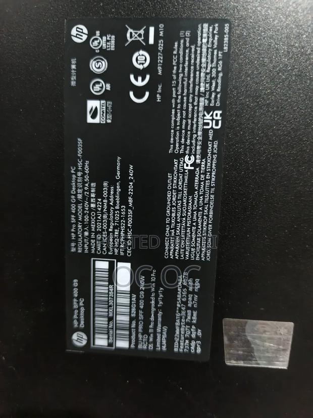 Desktop Computer HP Pro 400 G9 16GB Intel Core I7 SSD 512GB photo 4