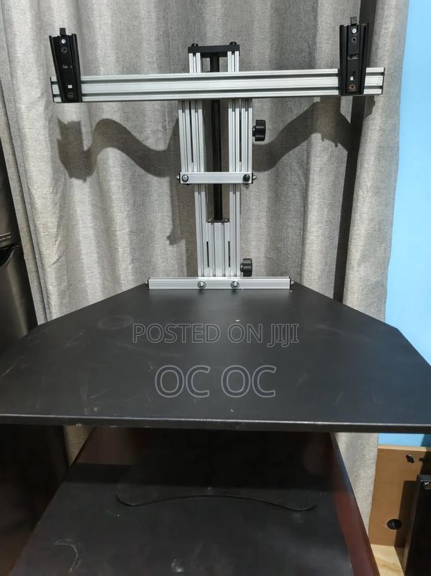 Ergo Desktop Kangaroo Elite Height-adjustable Dual Monitor Stand. photo 2